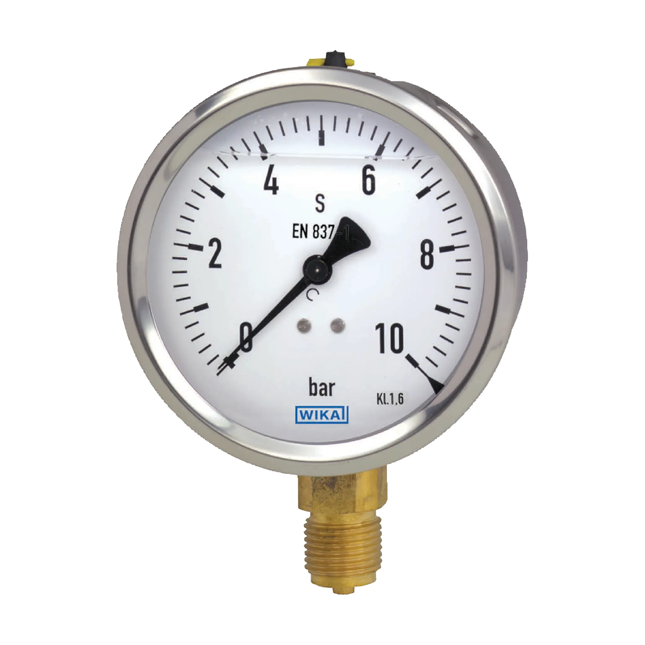 WIKA Pressure Gauge 213.53.063 with 2.5-inch dial and 1/4" NPT bottom connection