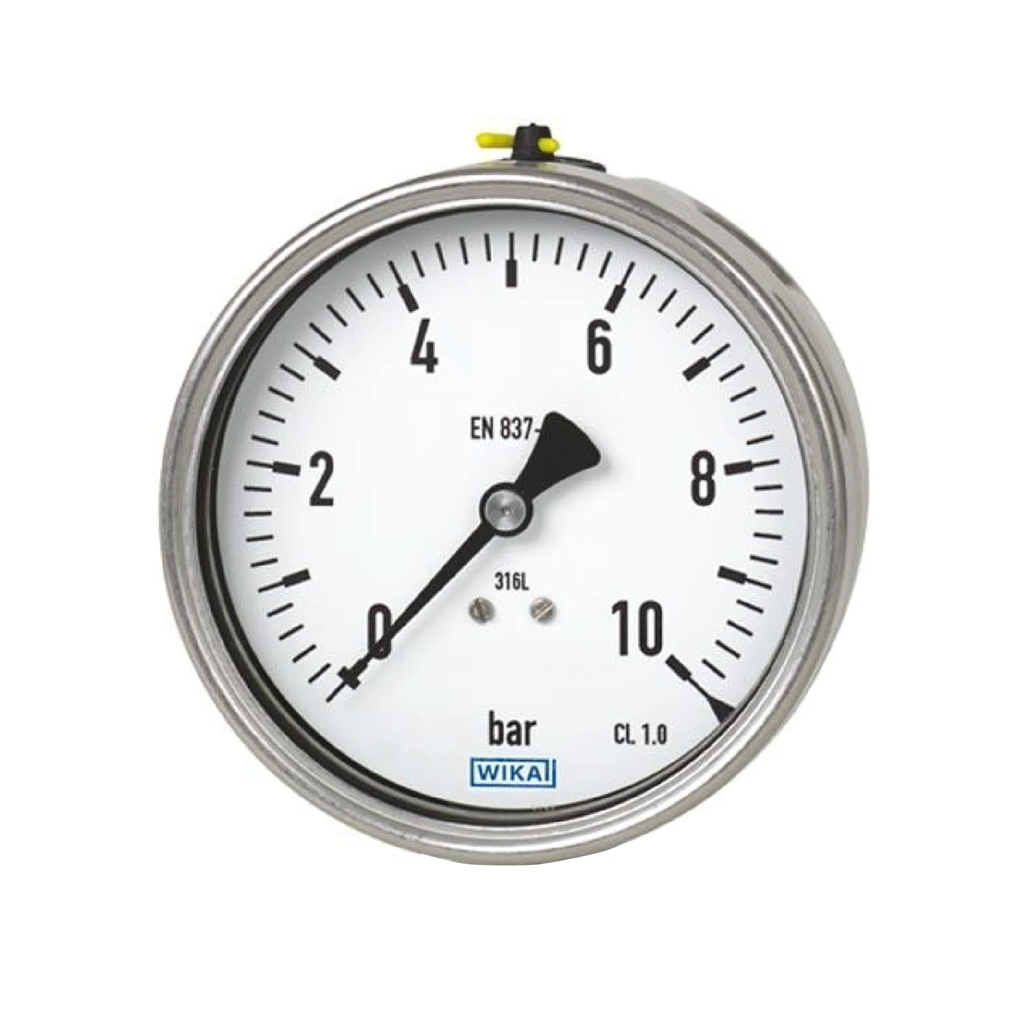 WIKA 232.50.063 2.5” Pressure Gauge with 1/4" NPT Back Mount